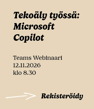 Fraidei webinaari: Tekoäly työssä: Microsoft Copilot, tiedonhallinta ja agenttivalmiudet käytännössä